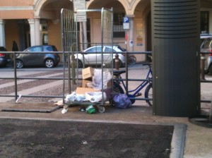 Piazza san Francesco Bologna h 9:20 del 25 gennaio 2014